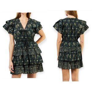 Ulla Johnson Kaitlyn Dress in Pacific, Size 0, Blue/green, NWT